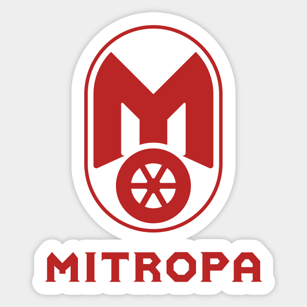 Moped Mitropa Logo (red) Sticker by GetThatCar